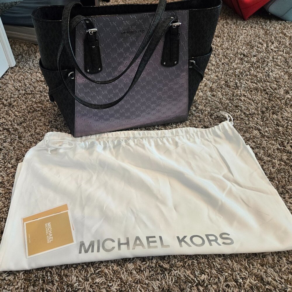 Iridescent and Black Michael Kors Purse